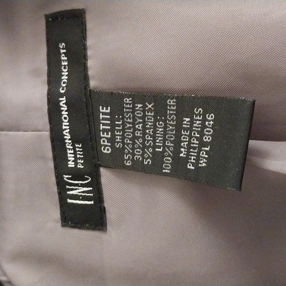 INC Petite Blazer 6P Taupe - Picture 2 of 3